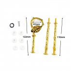 3 Tiers Fruit Resin Trays Handles