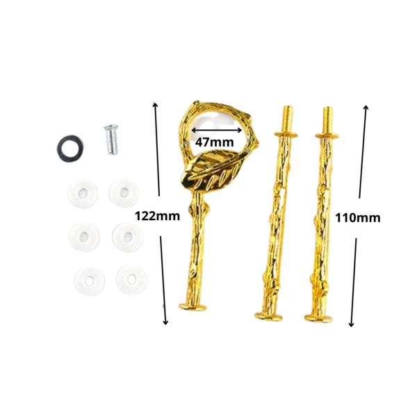 3 Tiers Fruit Resin Trays Handles