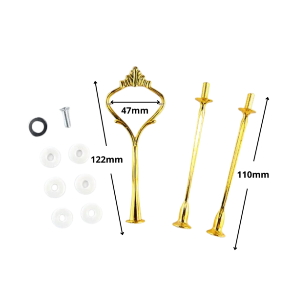 3 Tiers Fruit Resin Trays Modern Handles