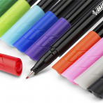 BIC Intensity Fineliner Felt Tip Assorted Colors Pens (0.8 mm)- Pack of 12