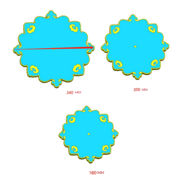 Flat Fruit Silicone Resin Circle Trays