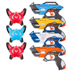 Kidz Infrared Laser Tag Guns Mega Pack – Set of 4 Players and Vests