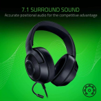 Razer Kraken X Lite Ultralight Gaming Black Headset 7.1 Surround Sound