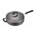Tefal Hard Anodized Aluminium 12''30cm Deep Saute Pan 4.73L with Lid