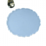 Large Irregular Edges Silicone Round Tray Epoxy Resin Casting Art- Mold