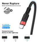 Iconic 5A-40W iPhone Fast USB Charging Cable Never Rupture