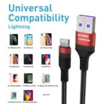 Iconic 5A-40W iPhone Fast USB Charging Cable Universal Apple Devices Compatibility