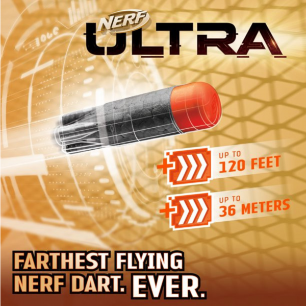 NERF Ultra One Motorized Blaster 25 Ultra Darts Farthest Flying Darts Ever
