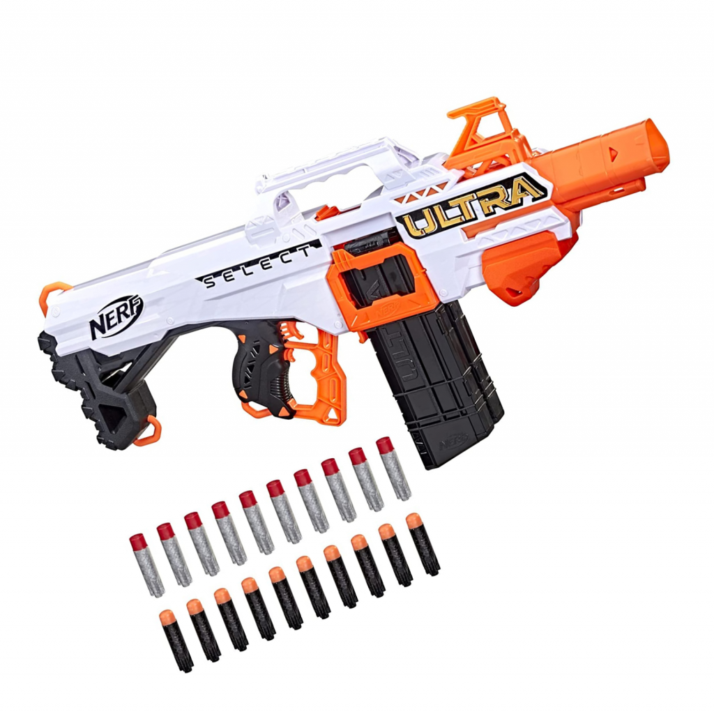 Nerf Ultra Select Fully Motorized Blaster Includes 2 Different 10 Dart ...